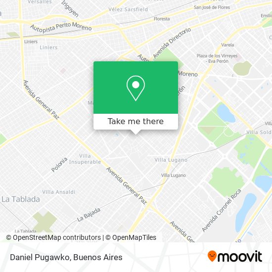 Mapa de Daniel Pugawko