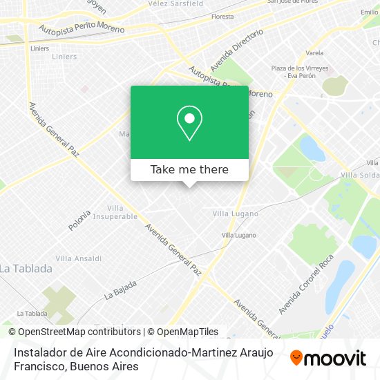 Instalador de Aire Acondicionado-Martinez Araujo Francisco map