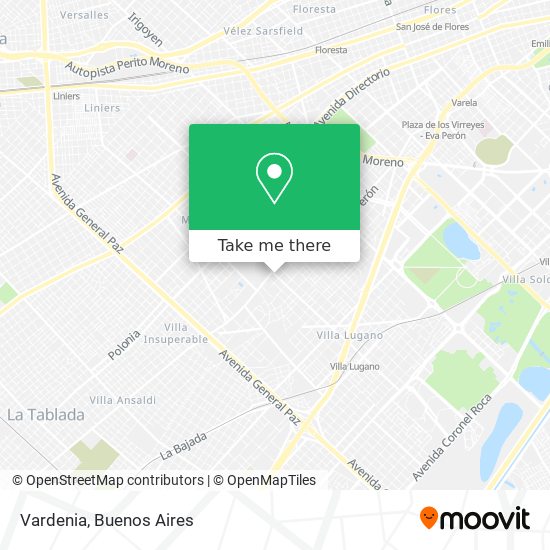 Mapa de Vardenia