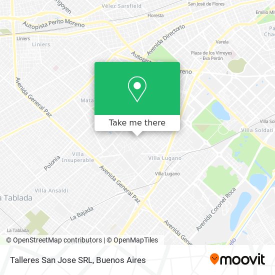 Mapa de Talleres San Jose SRL