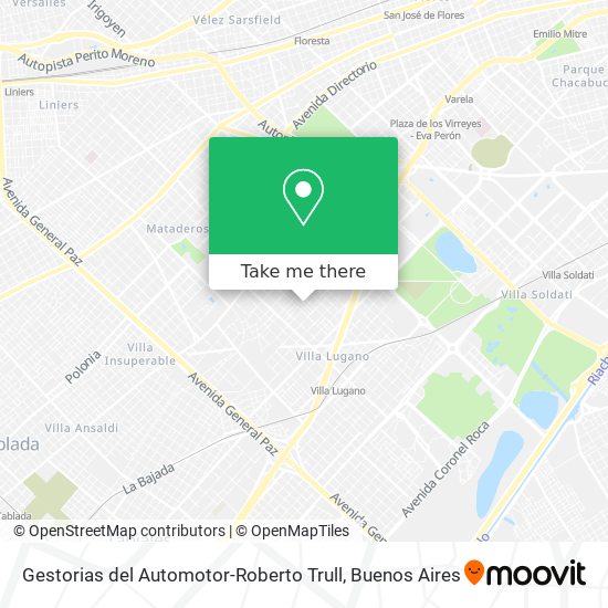 Mapa de Gestorias del Automotor-Roberto Trull