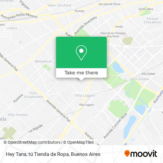 Mapa de Hey Tana, tú Tienda de Ropa