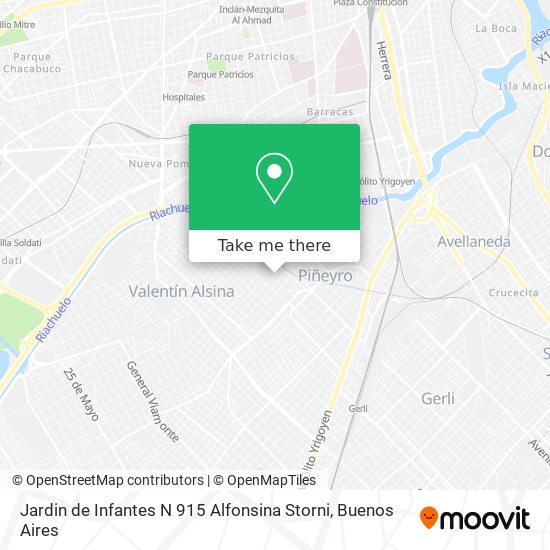Mapa de Jardin de Infantes N 915 Alfonsina Storni