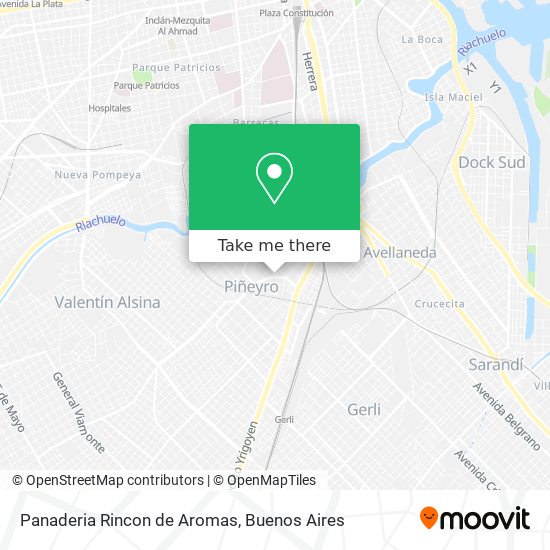 Mapa de Panaderia Rincon de Aromas