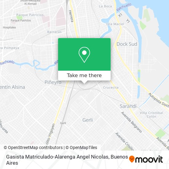 Gasista Matriculado-Alarenga Angel Nicolas map
