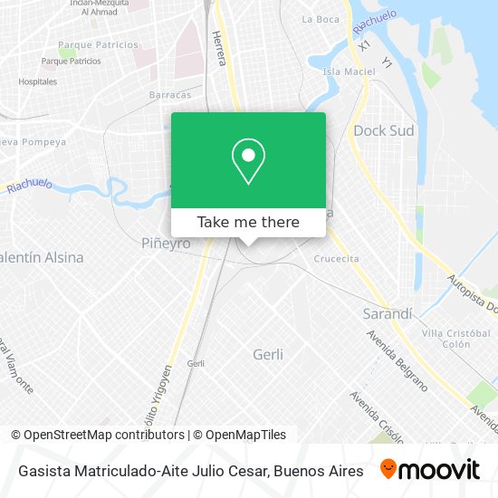 Gasista Matriculado-Aite Julio Cesar map
