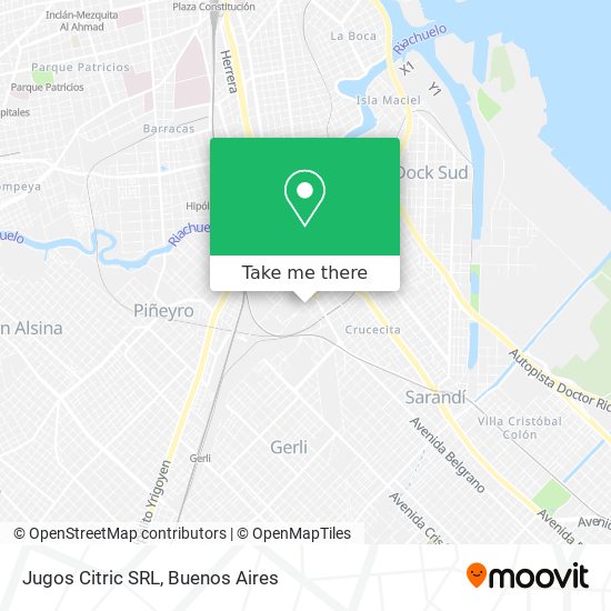 Mapa de Jugos Citric SRL