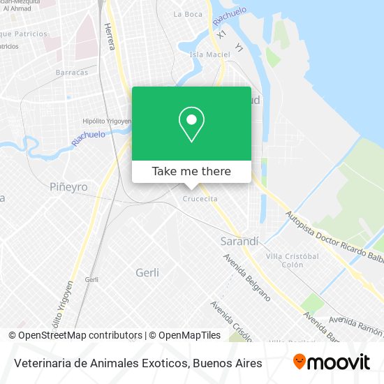 Veterinaria de Animales Exoticos map