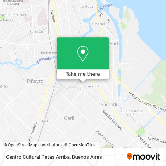 Mapa de Centro Cultural Patas Arriba