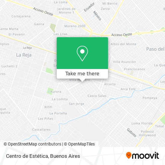 Mapa de Centro de Estética