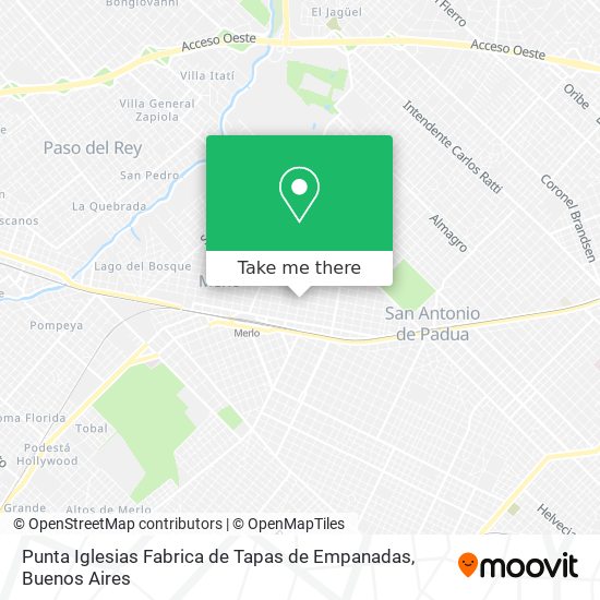 Punta Iglesias Fabrica de Tapas de Empanadas map