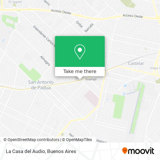 La Casa del Audio map