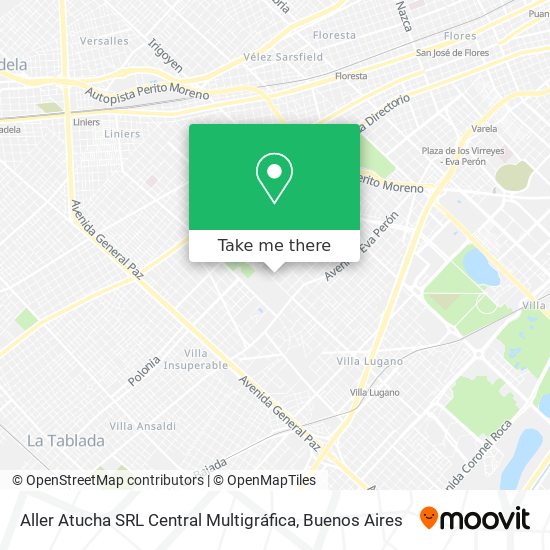 Mapa de Aller Atucha SRL Central Multigráfica