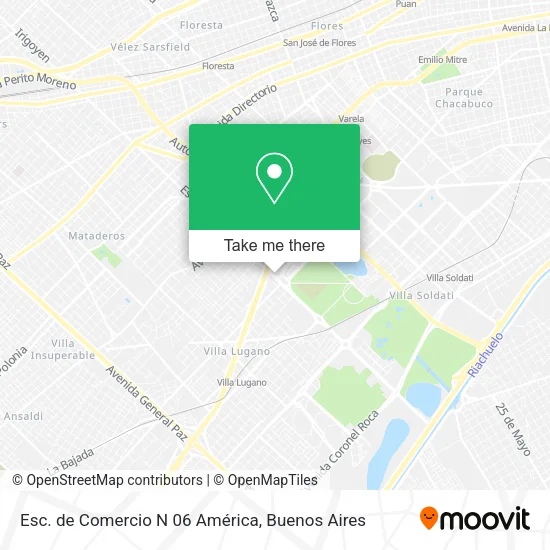 Mapa de Esc. de Comercio N 06 América