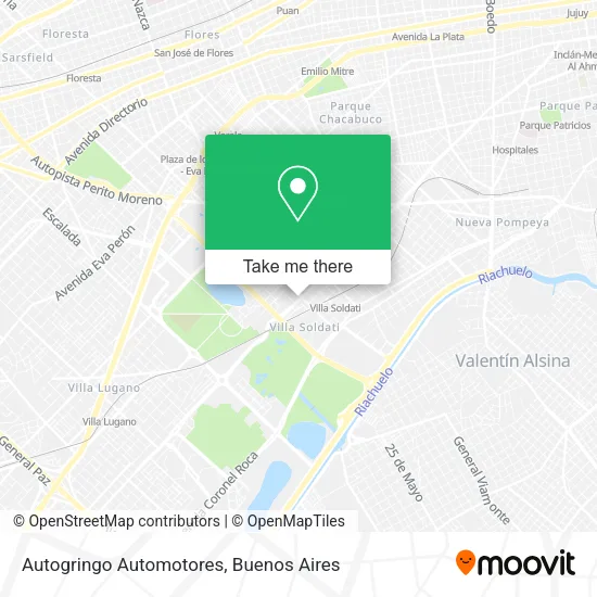 Mapa de Autogringo Automotores