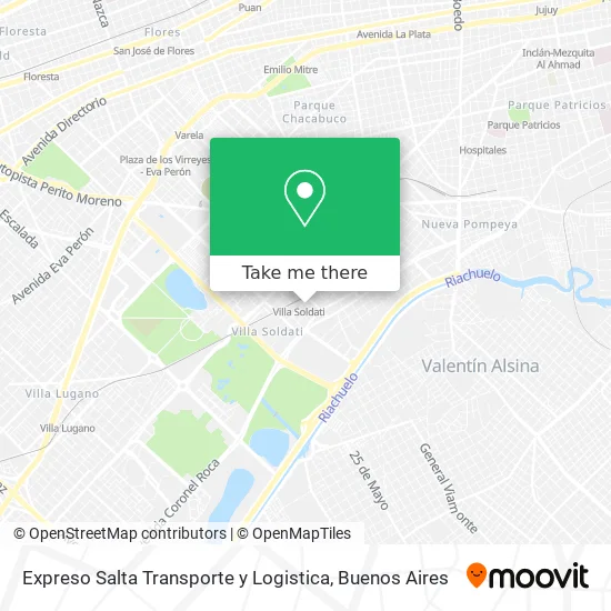Mapa de Expreso Salta Transporte y Logistica