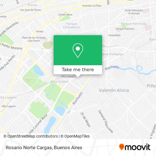 Mapa de Rosario Norte Cargas