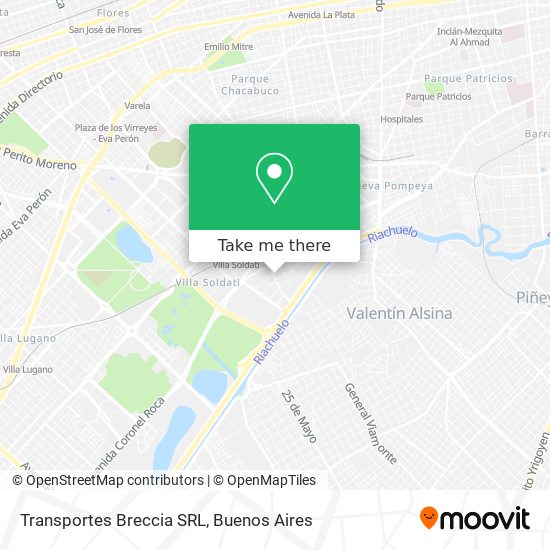 Transportes Breccia SRL map