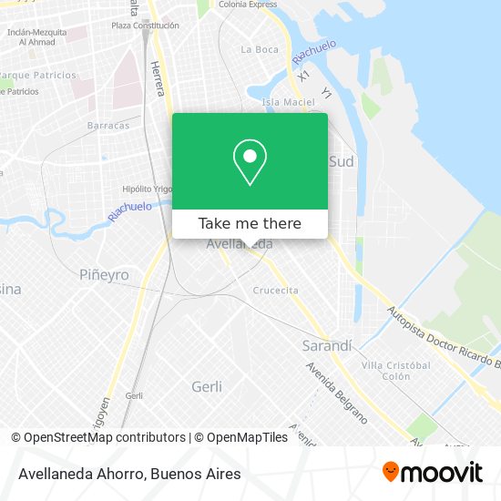 Avellaneda Ahorro map