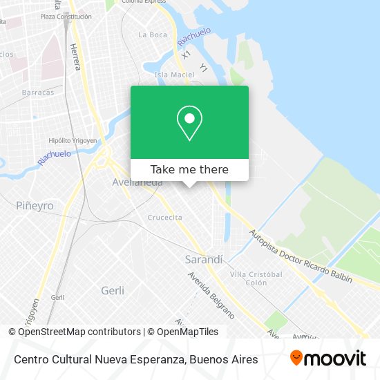 Mapa de Centro Cultural Nueva Esperanza