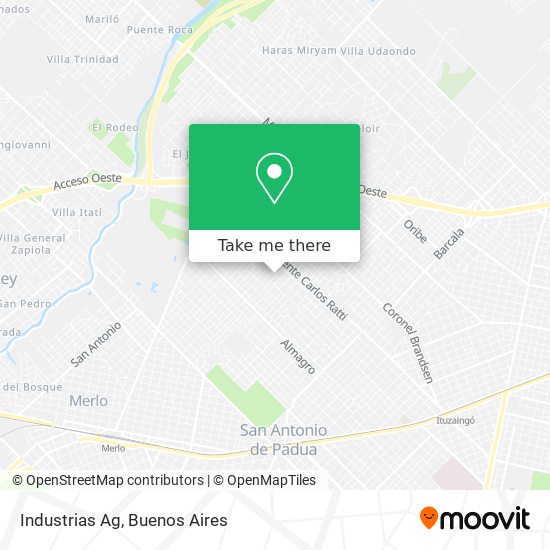 Industrias Ag map