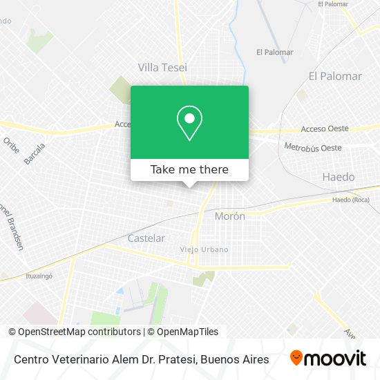 Centro Veterinario Alem Dr. Pratesi map