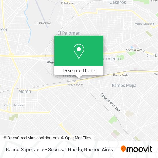 Banco Supervielle - Sucursal Haedo map