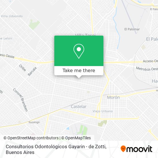 Mapa de Consultorios Odontológicos Gayarin - de Zotti