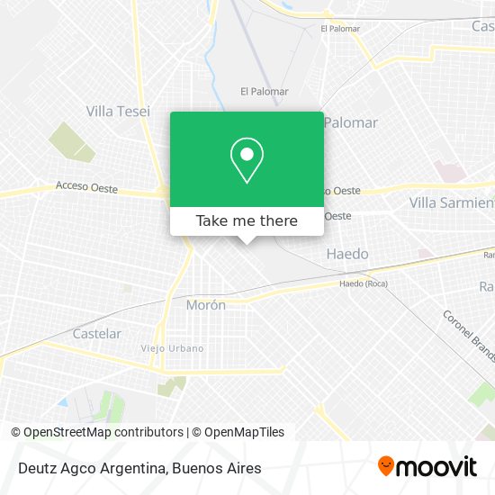 Mapa de Deutz Agco Argentina