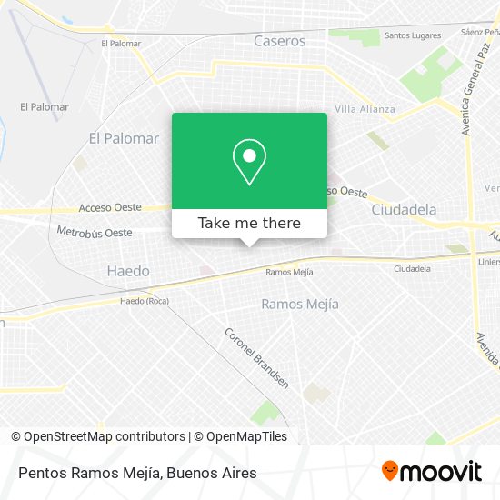 Pentos Ramos Mejía map