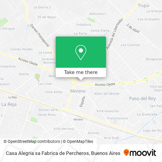 Casa Alegria sa Fabrica de Percheros map