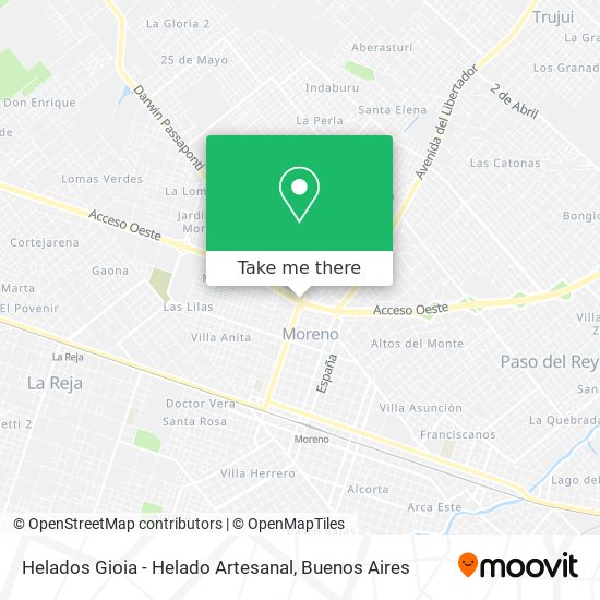 Helados Gioia - Helado Artesanal map