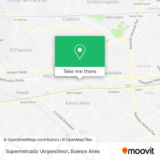 Mapa de Supermercado \Argenchino\