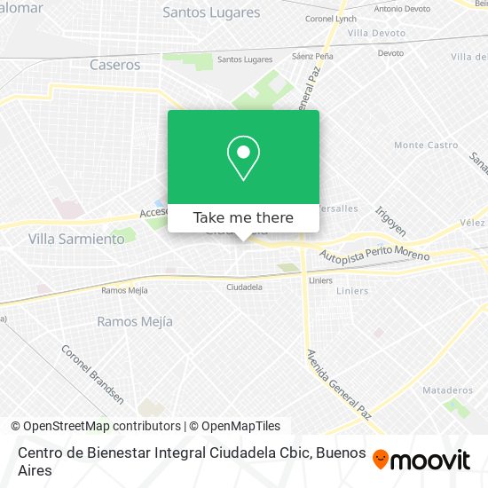 Centro de Bienestar Integral Ciudadela Cbic map
