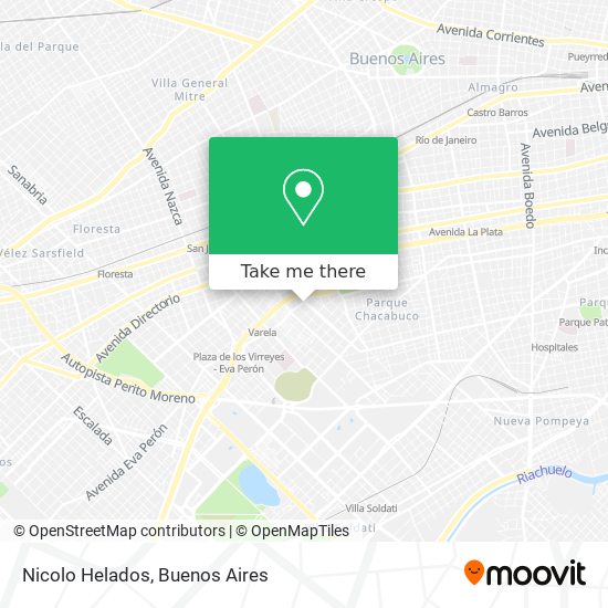 Nicolo Helados map