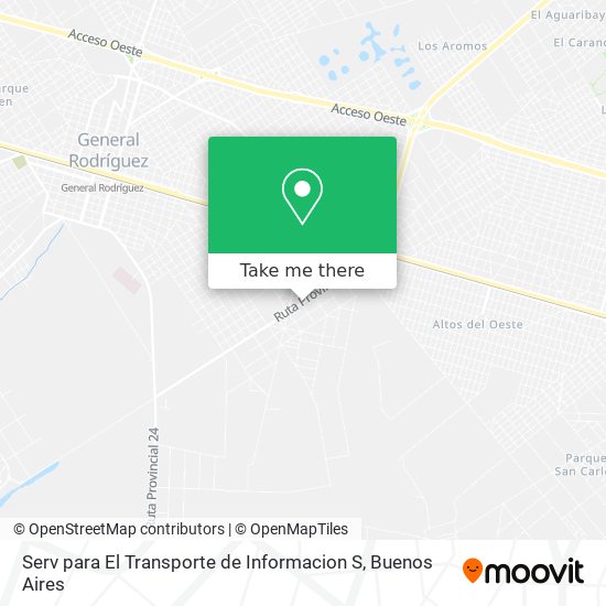 Mapa de Serv para El Transporte de Informacion S