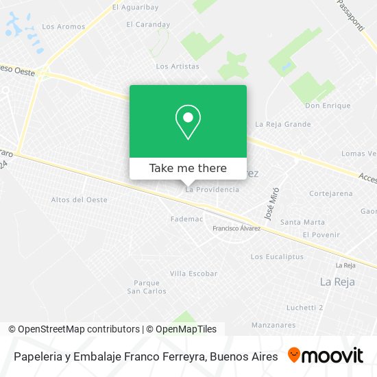 Papeleria y Embalaje Franco Ferreyra map