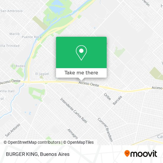 BURGER KING map