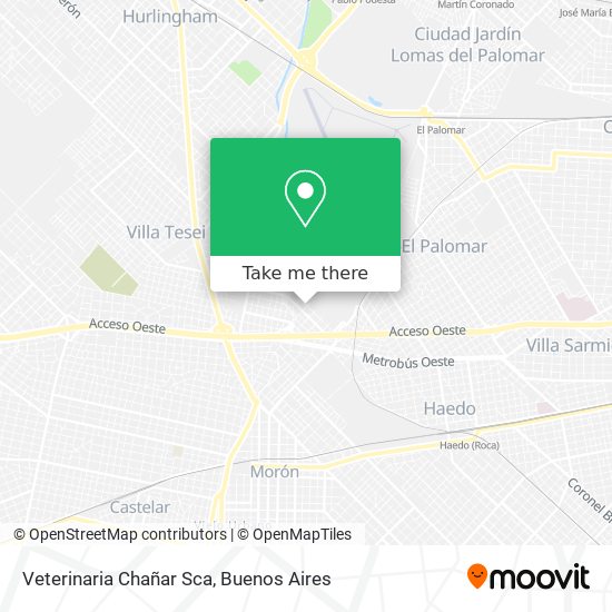 Veterinaria Chañar Sca map