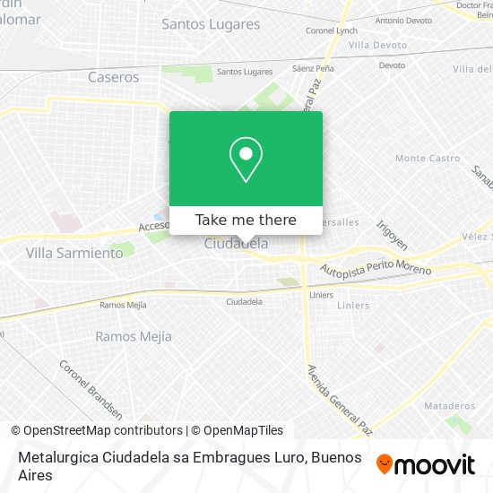 Metalurgica Ciudadela sa Embragues Luro map