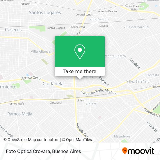 Foto Optica Crovara map
