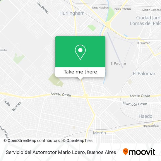 Servicio del Automotor Mario Loero map