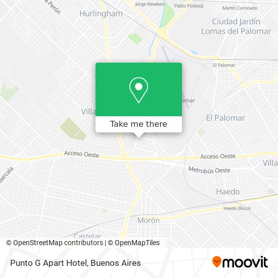 Mapa de Punto G Apart Hotel