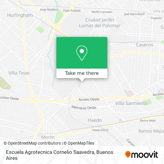 Escuela Agrotecnica Cornelio Saavedra map