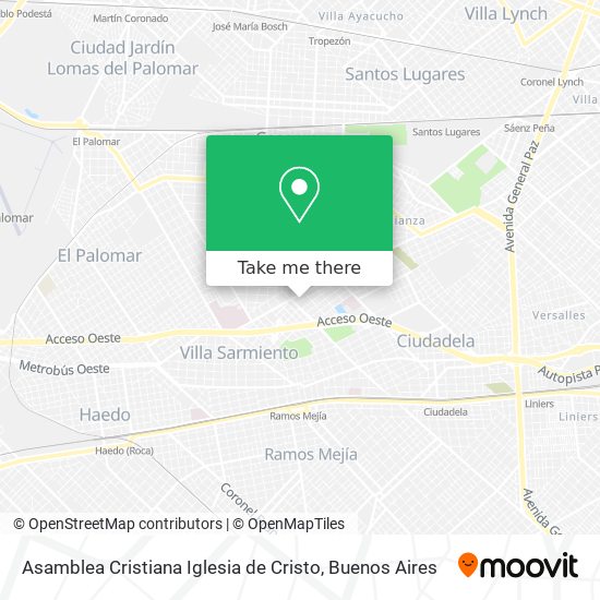 Asamblea Cristiana Iglesia de Cristo map