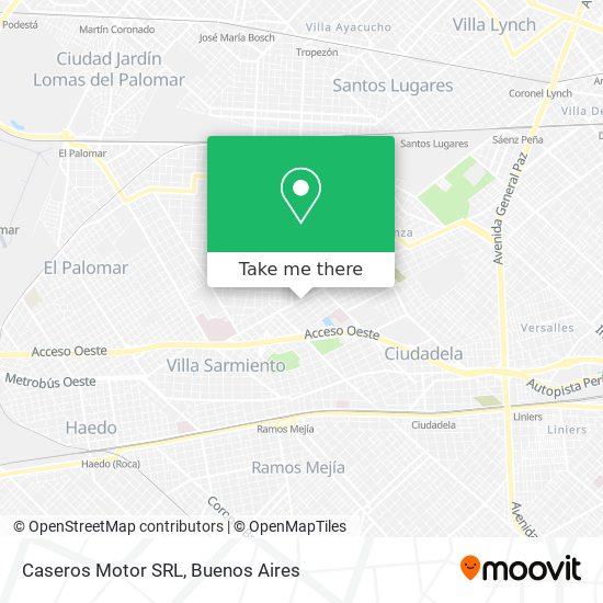 Mapa de Caseros Motor SRL