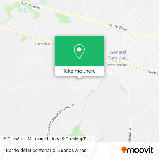 Barrio del Bicentenario map