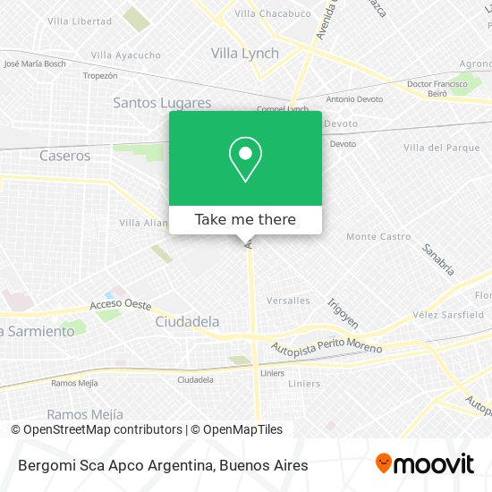 Bergomi Sca Apco Argentina map