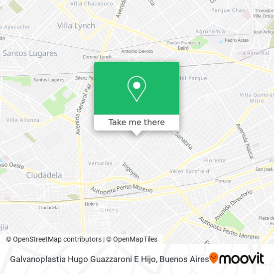 Galvanoplastia Hugo Guazzaroni E Hijo map