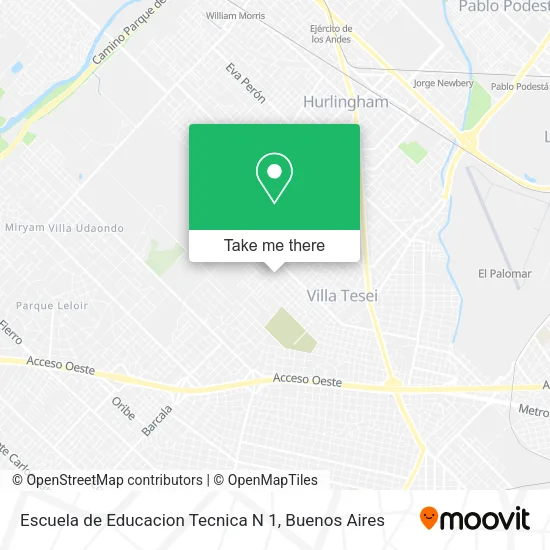 Escuela de Educacion Tecnica N 1 map